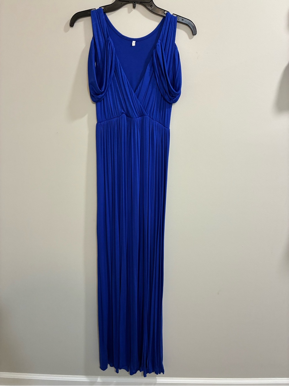 Royal Blue Maternity Maxi Dress Small - Picture 2 of 11
